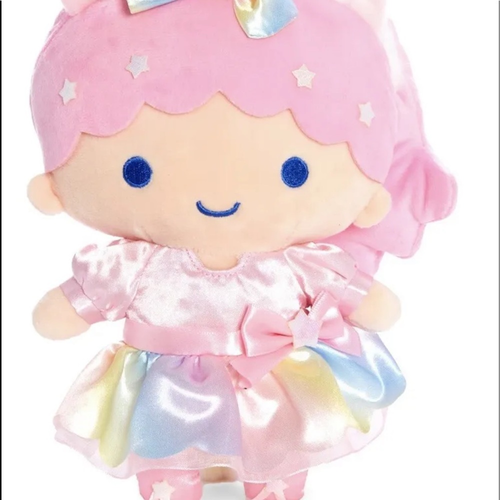 SANRIO Little Twin Stars Aurora Unicorn Mascot Plush Toy 8 Inch